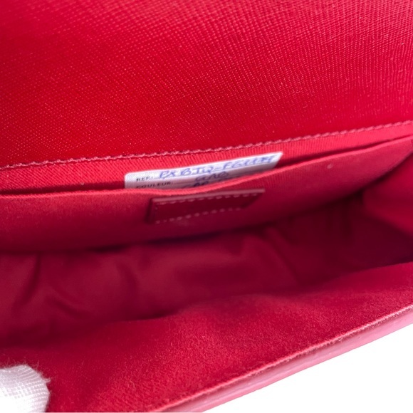 ❤️♻️ NWOT A.P.C. BETTY TEXTURE  SHOULDER BAG in red - Picture 6 of 9